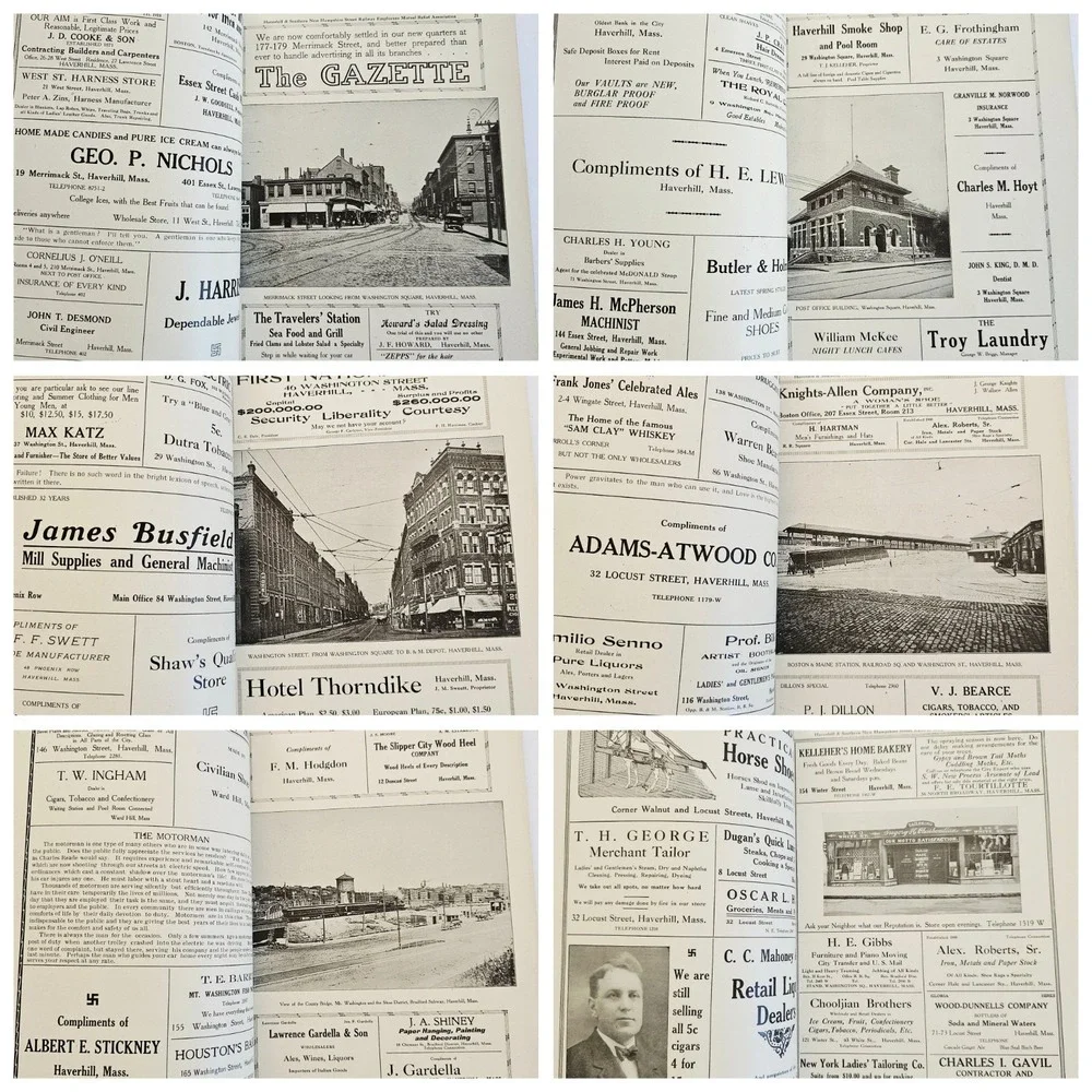 1913 Canobie Lake Park Trolley Souvenir Journal Mass Northeastern Street Railway